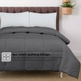 thumbnail image 2 of ROYALE California King Comforter - All Season Down Alternative Bedding Comforters - Lightweight Quilted Comforter with Corner Tab- Soft Luxury Hotel Comforters- Box Stitch Duvet Insert (KingCal Grey), 2 of 9