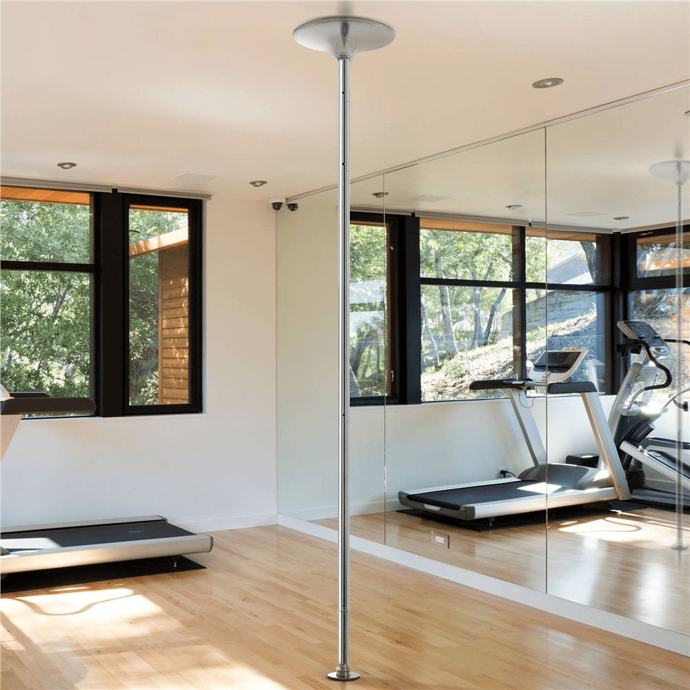 Renwick Portable Dance Pole Height Adjustable 7'-9' Silver