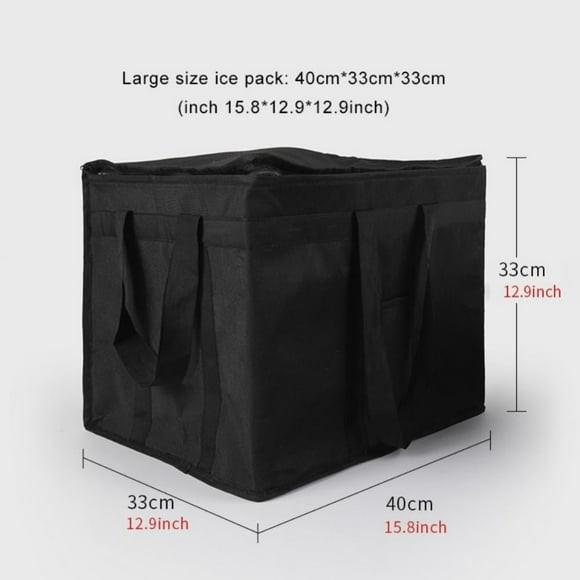 Insulated Food Delivery Bag Meal Grocery Tote Insulation Bag for Hot and cold Food Commercial Large Capacity Reusable Warming Bag