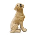 thumbnail image 4 of figatia Dog Statue Animal Sculpture Creative Cute Tabletop Ornament Yard Art Decor for Yard Shelf Desk Indoor Outdoor Home Decoration Yellow, 4 of 8