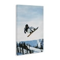 thumbnail image 3 of Stupell Industries Farmhouse Snowboarder Air Tricks Canvas Art, 20 x 30, by Max Blakesberg Studios, 3 of 8