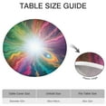 thumbnail image 6 of Colorful Swirl Tie Dye Pattern Round Fitted Tablecloth with Elastic Edge,Dining Table Cover Waterproof,Outdoor Round Tablecloth for Camping,Dining,Indoor and Outdoor, 6 of 7