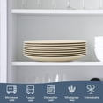 thumbnail image 4 of Homienly Wheat Straw Dinner Plate Set, 8-Pack 10 inch, Unbreakable, Microwave & Dishwasher Safe, Plate Set and Plastic Dinner Plates for Kitchen, Camping, Picnic and RV, Salad Plates, Beige, 4 of 7