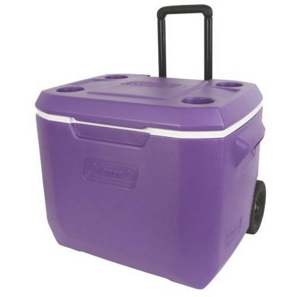 Coleman 50 qt. Xtreme Hard-Sided Rolling Cooler, Purple - image 4 of 5