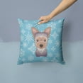 thumbnail image 2 of Winter Snowflake Dog Face Design Fabric Decorative Pillow, 2 of 4