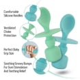 thumbnail image 3 of Sperric Silicone Baby Spoons for Baby Led Weaning 2-Pack, First Stage Feeding Spoon Set Gum Friendly BPA Lead Phthalate and Plastic Free, Blue, 3 of 7