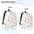thumbnail image 3 of Picia Cute Pigs Printed Canvas Daypack - Stylish and Durable Vintage Compact Backpack - Class, Work, Travel, or Laptop Bookbag,Organized Compartments-Small, 3 of 6