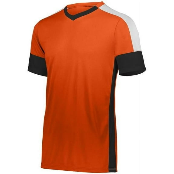 Adult Wembley Soccer Jersey - Orange, Black & White - 2XL