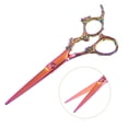 thumbnail image 4 of Unique Bargains Hair Scissors Hair Cutting Scissors Stainless Steel Razor Hair Trimming Scissors 6.5" Long Pink, 4 of 6