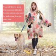 thumbnail image 4 of Pink Beagle and Flower Wearable Oversized Blanket,Wearable Blanket Hoodie for Adults,Cozy Hooded Blankets with Super Pockets,Super Warm Fuzzy Pullover for Women & Men, 4 of 6