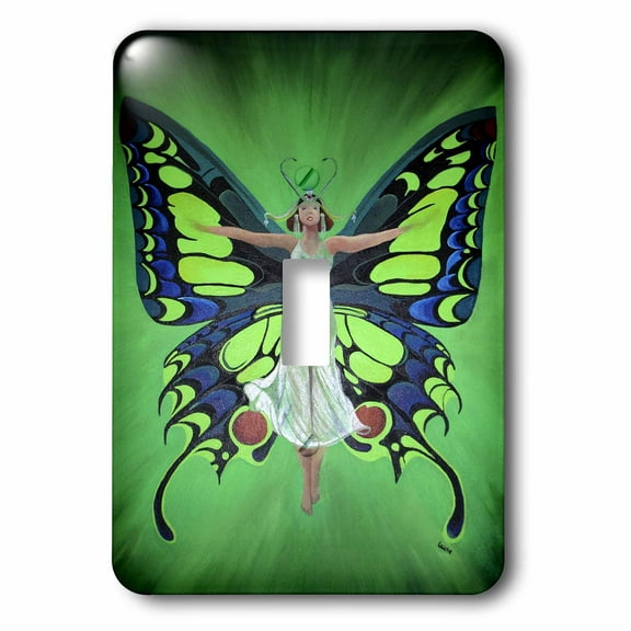 3dRose, Mythology Fairy Flutterby , single toggle switch