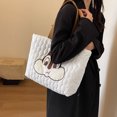 thumbnail image 1 of Bolso de mano de dibujos animados para mujer, bolso de mano lindo informal, bolso de viaje de invierno (L), 1 of 8