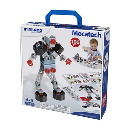 UPC: 8413082950156 | Miniland Mecatech Game  106 Pieces
