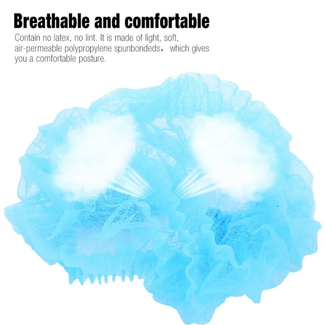 Gorro antipolvo, 100 piezas desechables para ducha de cabello, suministros para salón de belleza, gorro desechable, experiencia incomparable