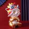 thumbnail image 3 of Adorno de panda de estilo chino para Año Nuevo, decoración del hogar, sala de estar. Oro, 3 of 9
