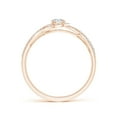 thumbnail image 2 of ANGARA Natural 0.23 Ct. Diamond Infinity Ring in 14K Rose Gold for Women (Ring Size: 11.5), 2 of 10