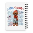thumbnail image 2 of Hello Winter Rhodesian Ridgeback Smiling in Red Scarf Hat Welcome Christmas Spiral Bound Journal Ridgebacks Dog Lover Gifts 5x7in Spiral Notebook - 00017, 2 of 5