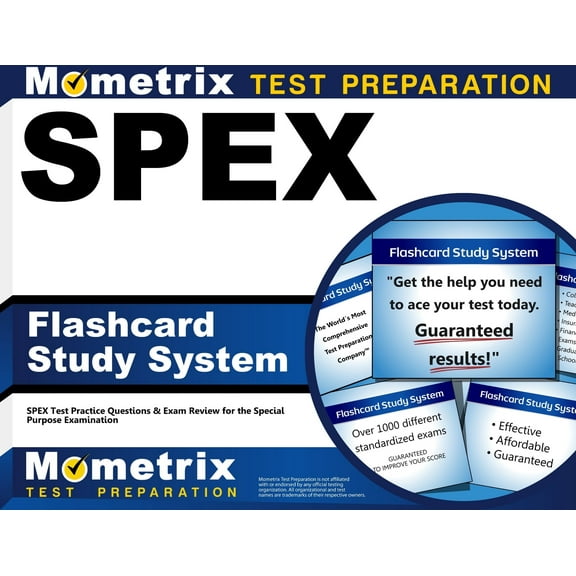 Spex Flashcard Study System : Spex Test Practice Questions & Exam Review for the Special Purpose Examination (Cards)