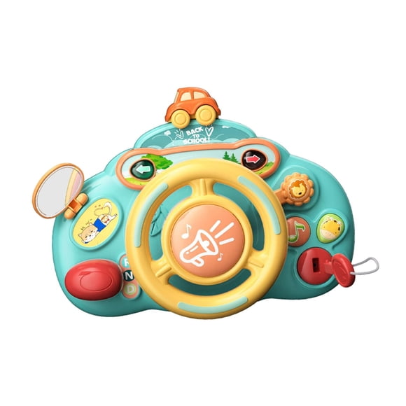 Coche de juguete para conducir, cochecito con volante, luz y sonido, juguetes musicales vocales para bebés y niños. 27x9cm