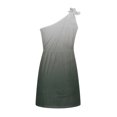 thumbnail image 5 of Vestido de fiesta con lazo sin mangas y un hombro estampado de verano para mujer Mini vestido con estampado floral Pompotops ghjkhdj2245, 5 of 5