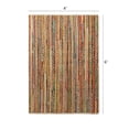 thumbnail image 3 of · REDEARTH · Jute Cotton Chindi Area Rug - 4'x6' Rectangular Rug, Handwoven, Non-Shedding, Soft & Durable – Multi Tones for Home Décor in Living Room, Dining Room, Bedroom, 3 of 7