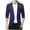 Navy, variant on Mens Blazers Slim Fit Business Casual Men Suit Sport Coat One Button Travel Blazer Lightweight Suit Jacket Office Work Suit Jacket Khaki M