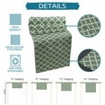thumbnail image 7 of Sage Green Morocco Short Table Runners 36 Inches, Cotton Linen Fabric Table Runner Dresser Scarf, Farm Country Moroccan Geometric Plaid Tablerunner for Party/Kitchen/Dinner/Wedding Decor 13''x36'', 7 of 7