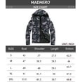 thumbnail image 6 of MADHERO Men's Puffer Jacket Water-Resistant Insulated Down Alternative Outerwear Coats Black Camo Size L, 6 of 6