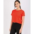 thumbnail image 2 of Real Essentials 5 Pack: Women's Dry Fit Crop Top - Short Sleeve Crew Neck Stretch Athletic Tee (Available in Plus Size), 2 of 5