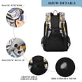 thumbnail image 4 of FORMRS Unisex School Backpack 17" Student Travel Bag with Laptop Compartment, Purple Flowers, 4 of 7