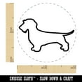 thumbnail image 2 of Wirehaired Dachshund Dog Outline Self-Inking Rubber Stamp Ink Stamper - Fuchsia Ink - Mini 1/2 Inch, 2 of 7