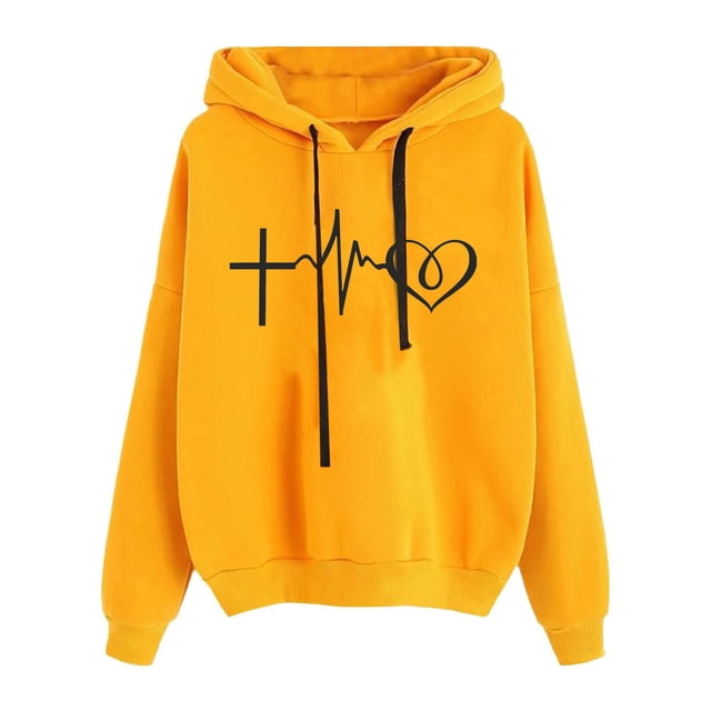 Simua 2024 Sweat à Capuche Tendance Automne Hiver pour Femmes Manches Longues Mode Imprimé Y2K Vêtements à Capuche