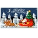 thumbnail image 1 of 6 X 13,3 Pies Banderín Navideño Para Puerta De Garaje Exterior Noche Santa Rojo Azul Noche De La Natividad Gran Decoración Navideña Funda De Poliéster Para Puertas Navideñas Decoración Navideña Para, 1 of 3