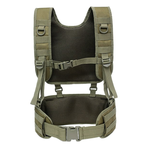 Chaleco táctico para exteriores, combate, entrenamiento de combate, chaleco de pecho, ropa de senderismo Verde