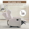 thumbnail image 5 of MAYEERTY Rocking Recliner Chair for Living Room, Adjustable Modern Recliner Chair, Recliner Sofa with Lumbar Support(Light Gray), 5 of 5