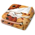 thumbnail image 3 of Hamster Blanket Botanic Hamster Gifts for Boys Men Hamster Throw Blanket for Couch Sofa Bed Soft Warm Flannel Fleece for adults50 x60, 3 of 6