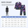 thumbnail image 4 of Sikiie Starry Night Iris Field Mens Pajama Set, Soft Warm Long Sleeve Sleepwear, Cozy Button-Down Pjs for Men-XX-Large, 4 of 7