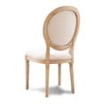 thumbnail image 6 of Riverbay Furniture 19" Oval Back Wood Dining Chairs in Beige (Set of 2), 6 of 9
