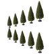 thumbnail image 1 of Miniature Tree Models For DIY Lovers And Model Enthusiasts In Green Color 4X10Cm Size For Sand Table Landscaping 10Pcs, 1 of 3