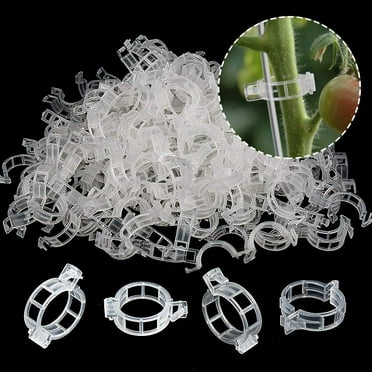 EEEkit 200pcs Tomato Clips, Plastic Trellis Clips, Garden Plant Support ...