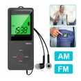 thumbnail image 2 of HRD-602 Radio FM AM Radio Portable Radio Receiver Sports Radio with Earphone Sports Pedometer LCD Lock Button Pocket ,Easy to Use, 2 of 5