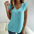 thumbnail image 2 of Blusas de Manga Larga para las Mujeres Color Sólido V-Cuello Cremallera Top Casual, Relajado Ajuste Blusa Diaria, 2 of 9