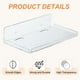 thumbnail image 3 of Uxcell Estantes Flotantes Pequeños de 8" Estantes Claros de Acrílico para Pared Estante de Pared Pequeño Estantes de Baño 2 Pcs, 3 of 7