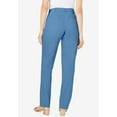 thumbnail image 3 of Jessica London Women's Plus Size Casual Stretch Straight Leg Chino Pants, 3 of 6