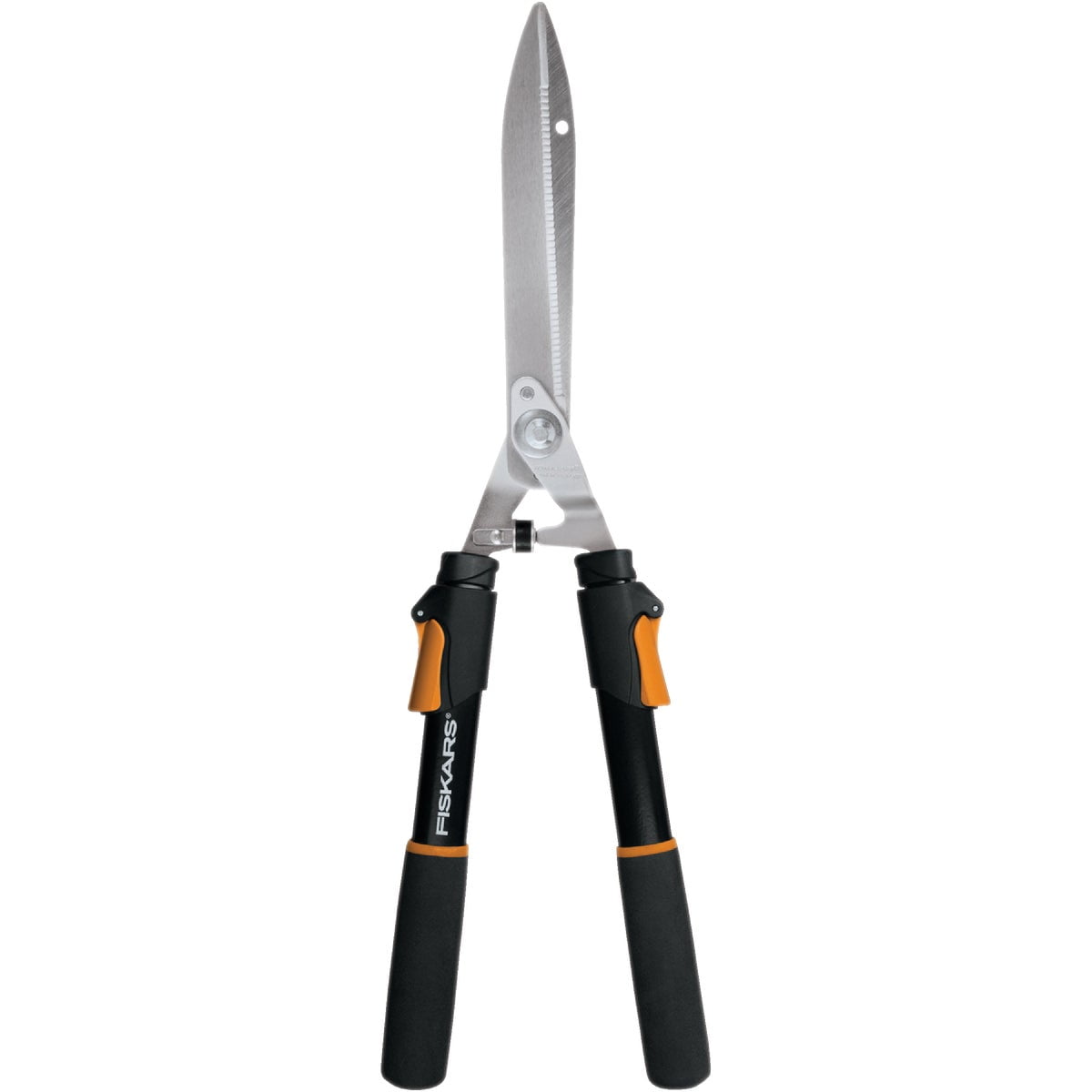 Fiskars Power-Lever Hedge Shears Extendable Handle - Adjustable Steel - 25" Handle, Black — Residential Use, Standard Application