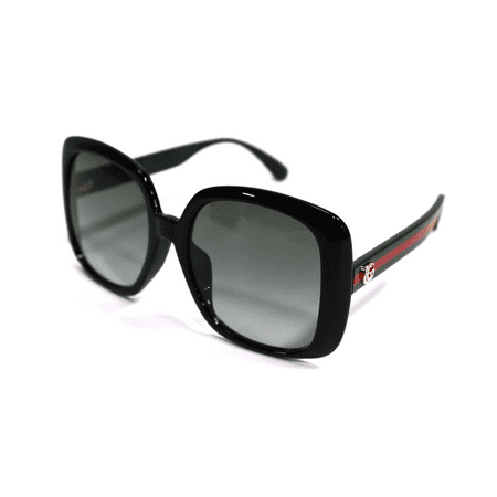 Gucci GUCCI GG0714SA 001 Square Injection Black Red Green Grey 56mm Women's Sunglasses