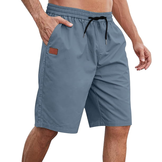 pstuiky Pantalones cortos de gimnasio para hombre, Pantalones cortos deportivos informales con estampado de cordón para exteriores de verano para hombre Pantalones cortos de golf