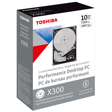UPC: 0723844000295 | Toshiba Performance X300 3.5  10TB Internal Drive – HDWR11AXZSTA