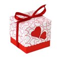 thumbnail image 1 of HES 50Pcs Heart Box Multi-color Optional Detailed Eye-catching Delicate Exquisite Packaging Paper Wedding Party Candy Chocolate Container for Cookie, 1 of 8