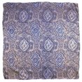 thumbnail image 2 of Wyoming Traders Paisley Silk Wild Rag Scarf - Blue/Silver Multi, 2 of 4